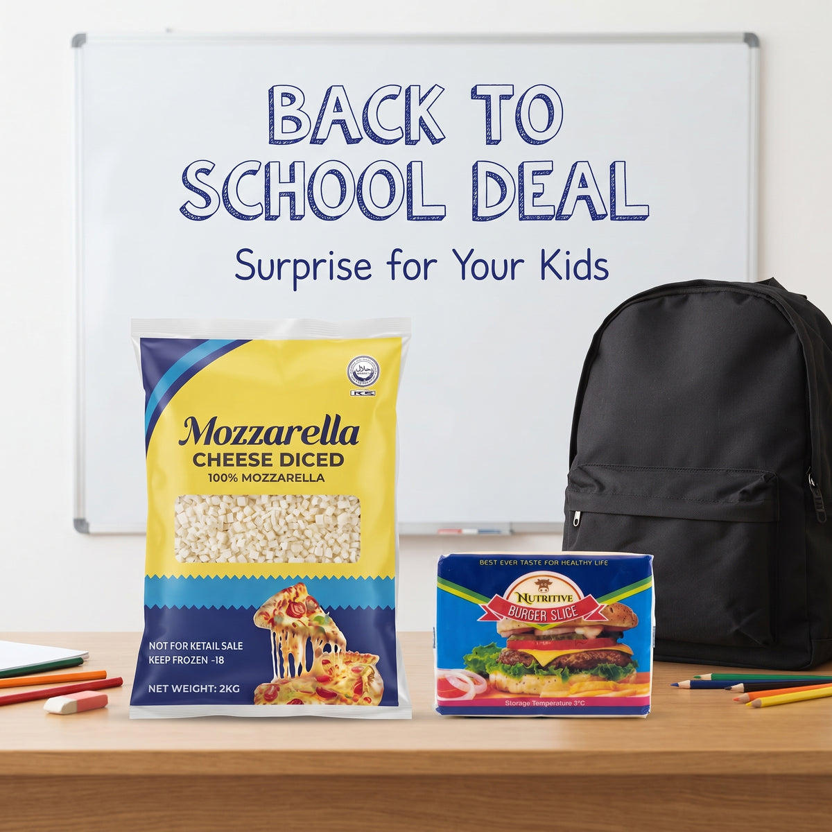 Back To School Deal 1 bundle packaging on plain background