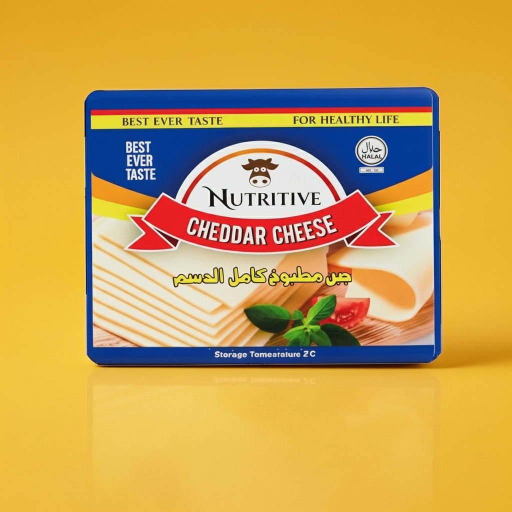 Nutritive Cheddar Cheese Slice 200gm