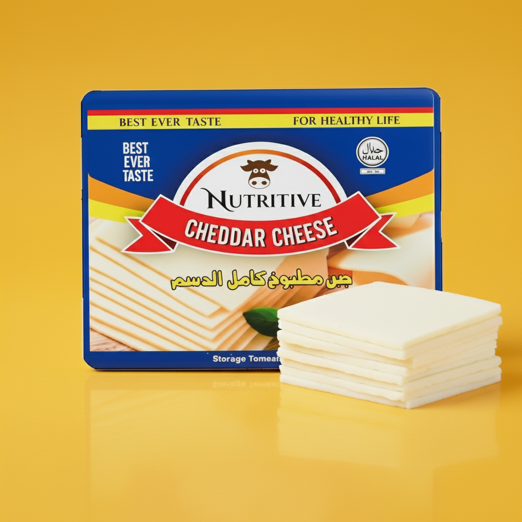 Nutritive Cheddar Cheese Slice 200gm