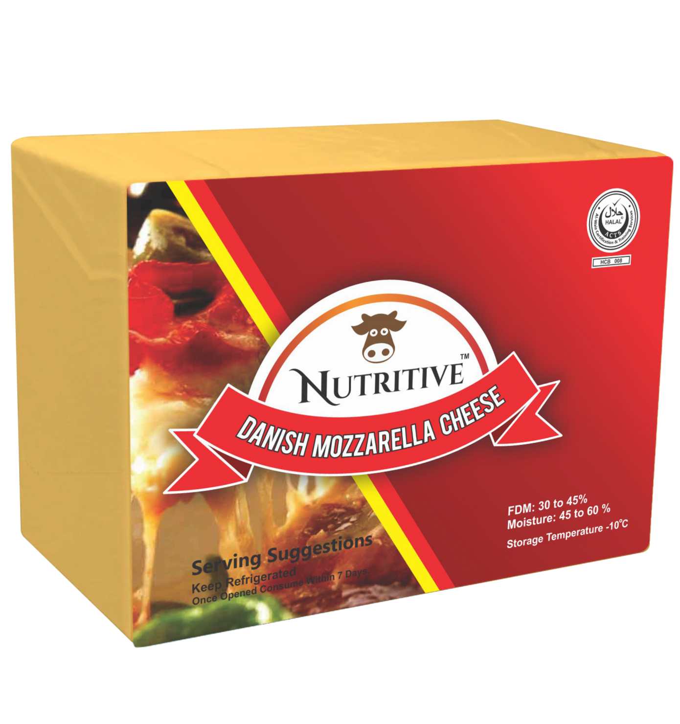 Nutritive Danish Mozzarella Cheese 1kg