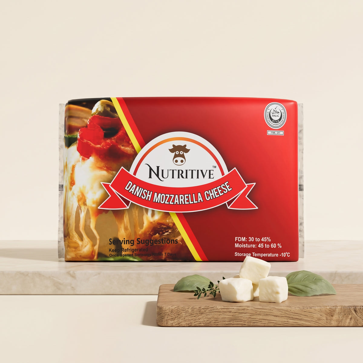Nutritive Danish Mozzarella Cheese 1kg