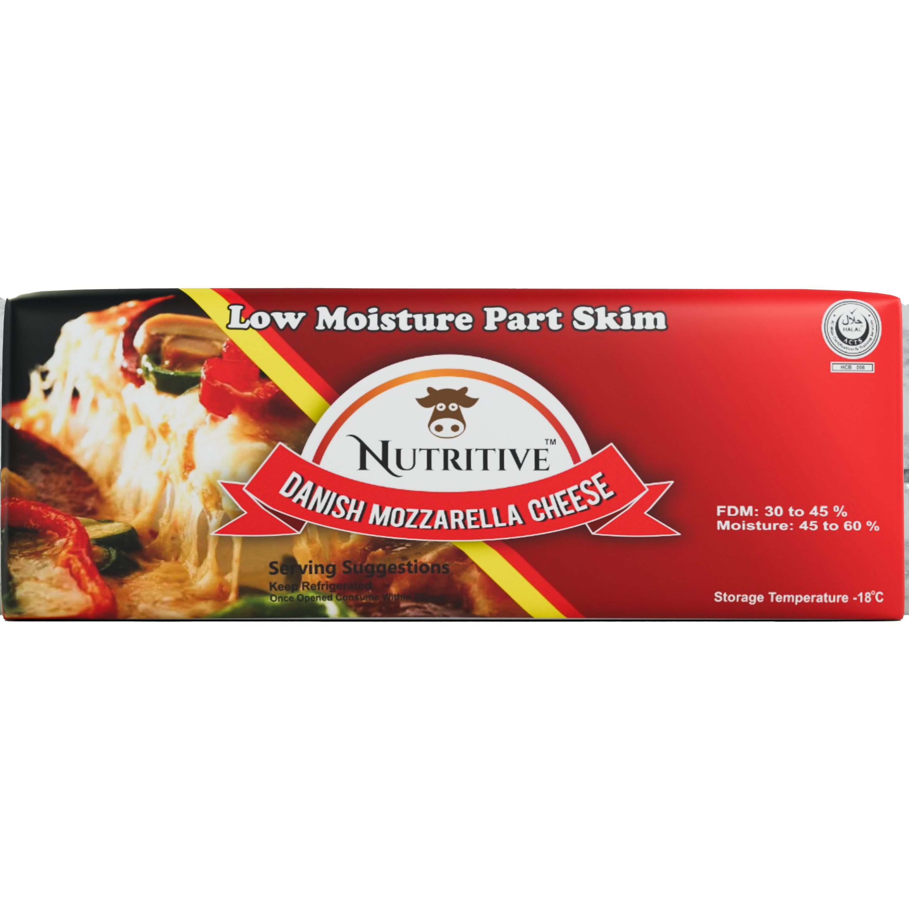 Nutritive Danish Mozzarella Cheese 2kg