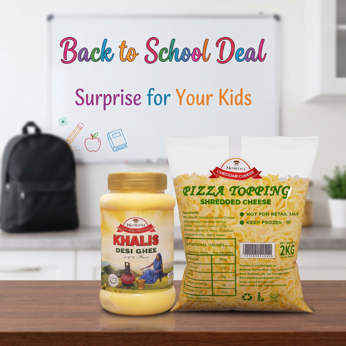 Back To School Deal 2 bundle packaging on plain background