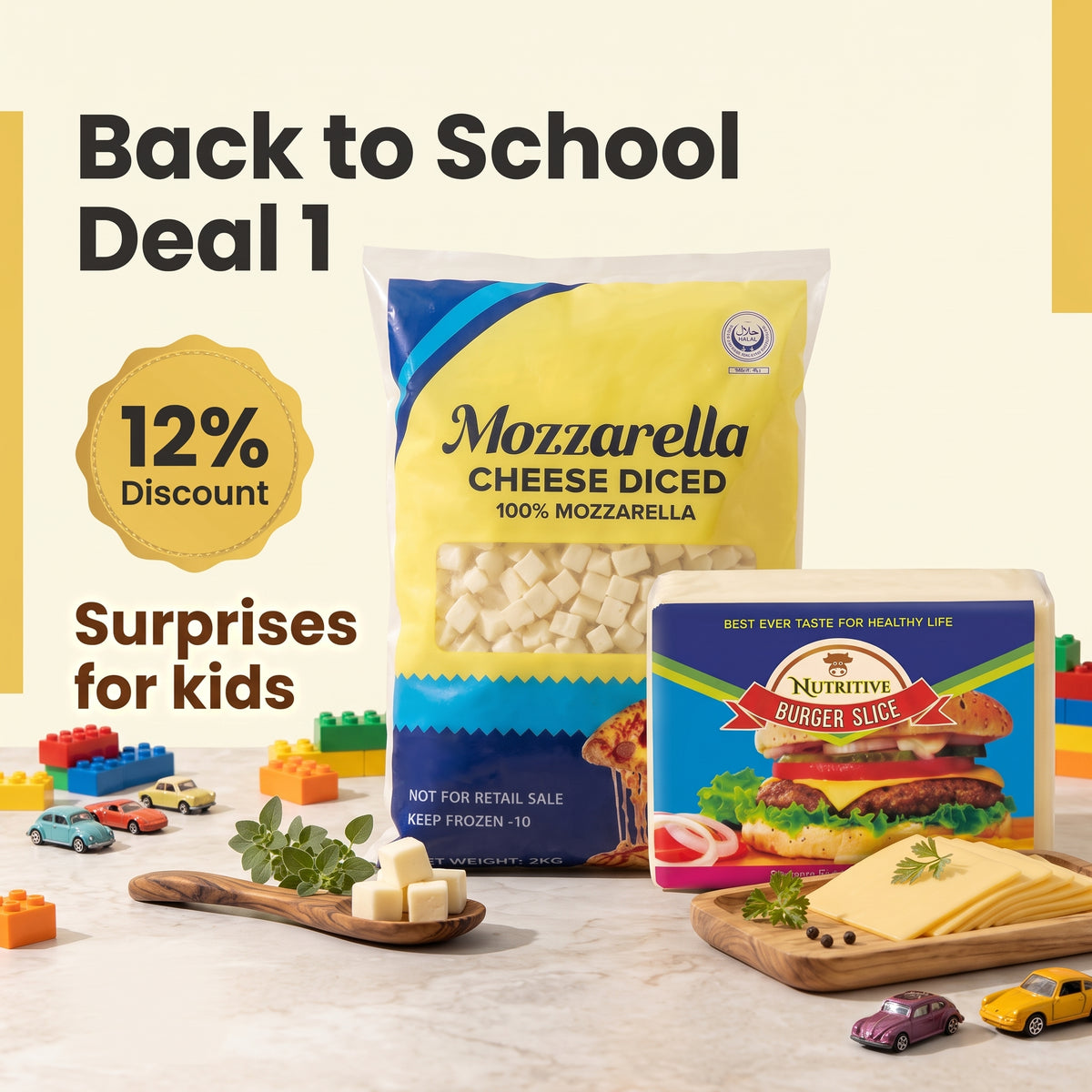 Back To School Deal 1 bundle packaging on plain background