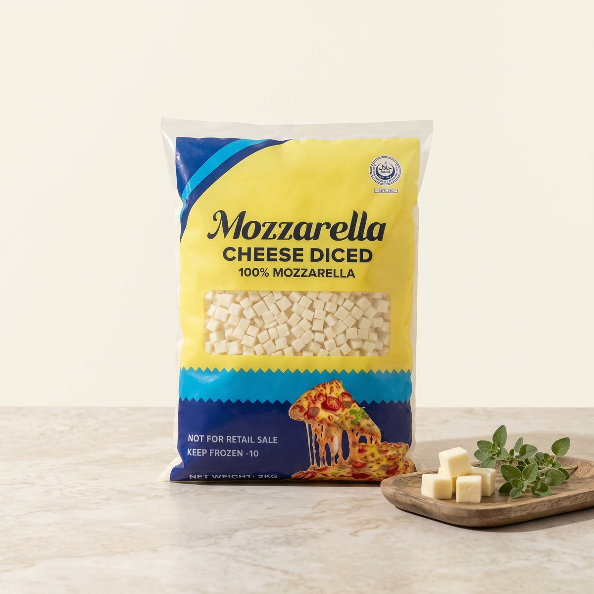Nutritive Mozzarella Dice Cheese 2kg