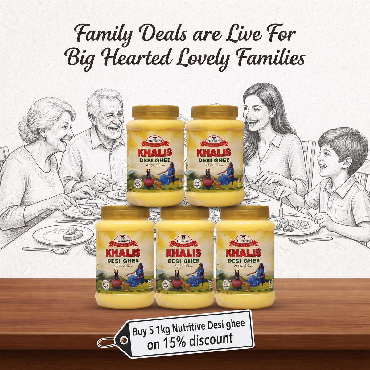 Family Deal 1 bundle packaging on plain background