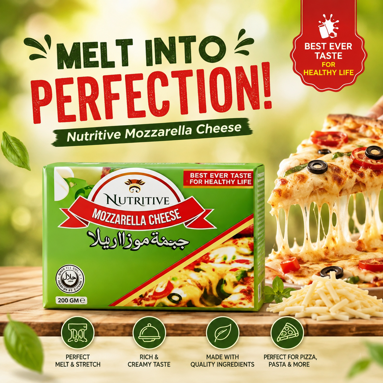 Nutritive Mozzarella Cheese