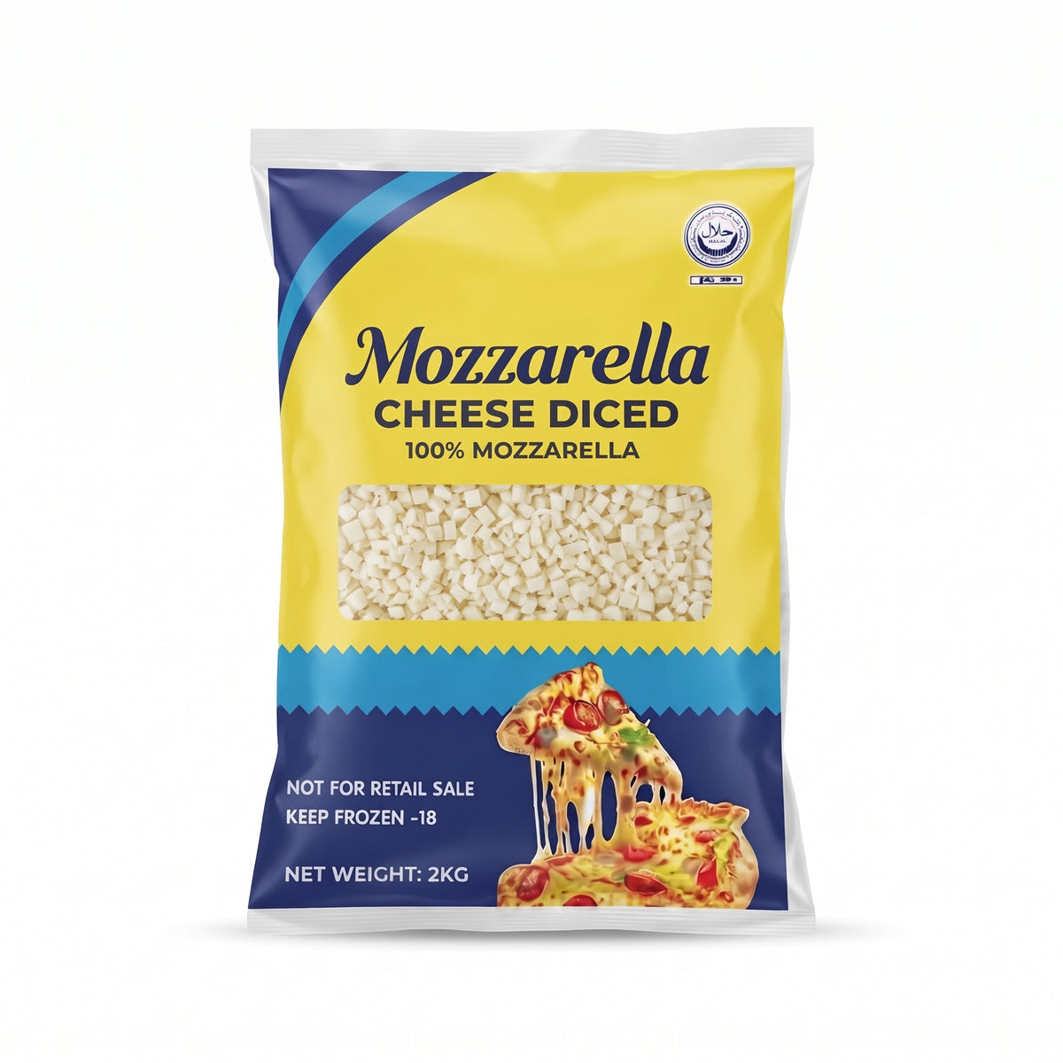Nutritive Mozzarella Dice Cheese 2kg